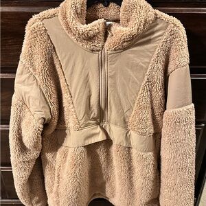 PINK Victoria's Secret Tan Sherpa Jacket